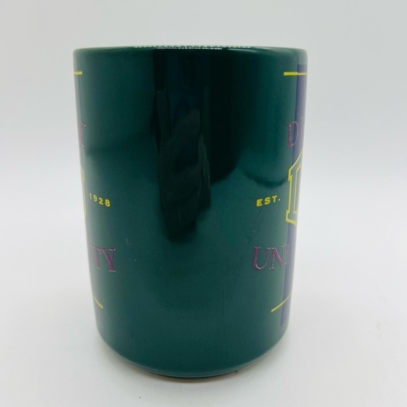 DISNEY HUNTER GREEN DISNEY UNIVERSITY MUG WITH MICKEY MOUSE - Picture 2 of 9